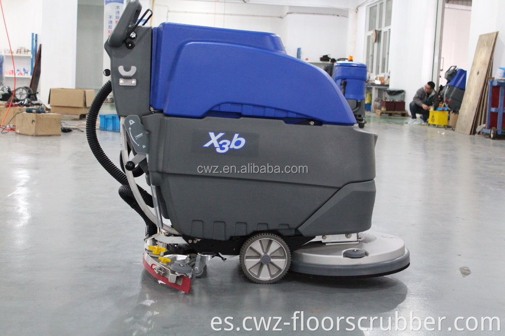 Caminar detrás de la batería Auto Piso Scrubber Pulishing Machine